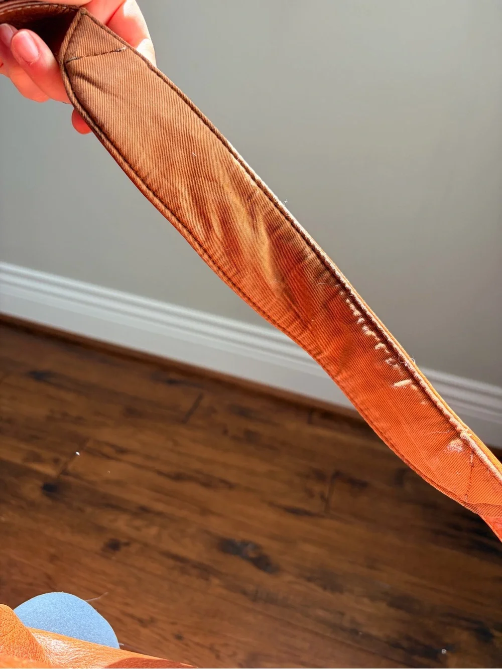 Ralph Lauren Chaps Leather Messenger Bag in Cognac Brown